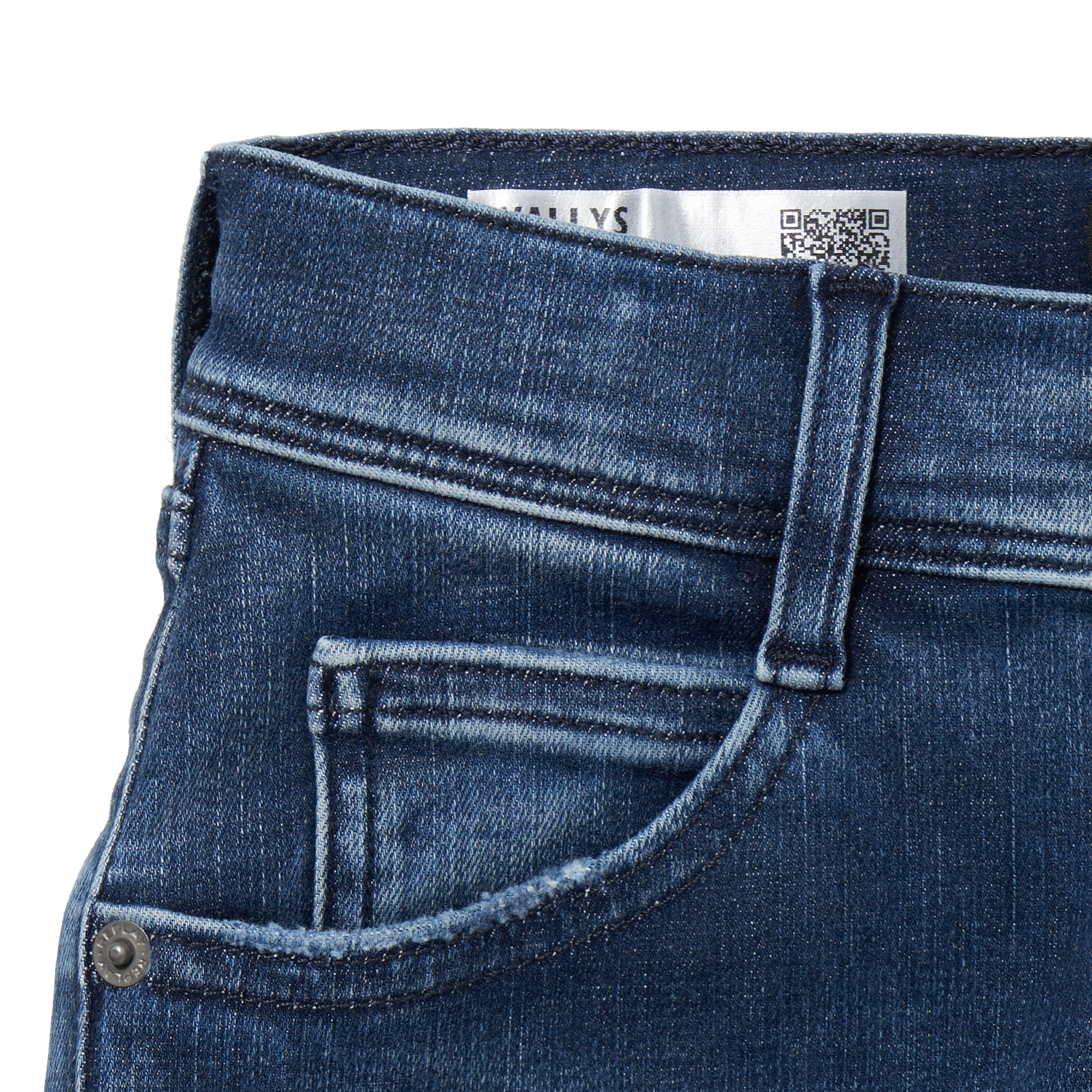 BOY 10.75 OZ ハイパーレックスストレッチ デニムパンツ WALLYS 詳細画像 ブルーデニム 3